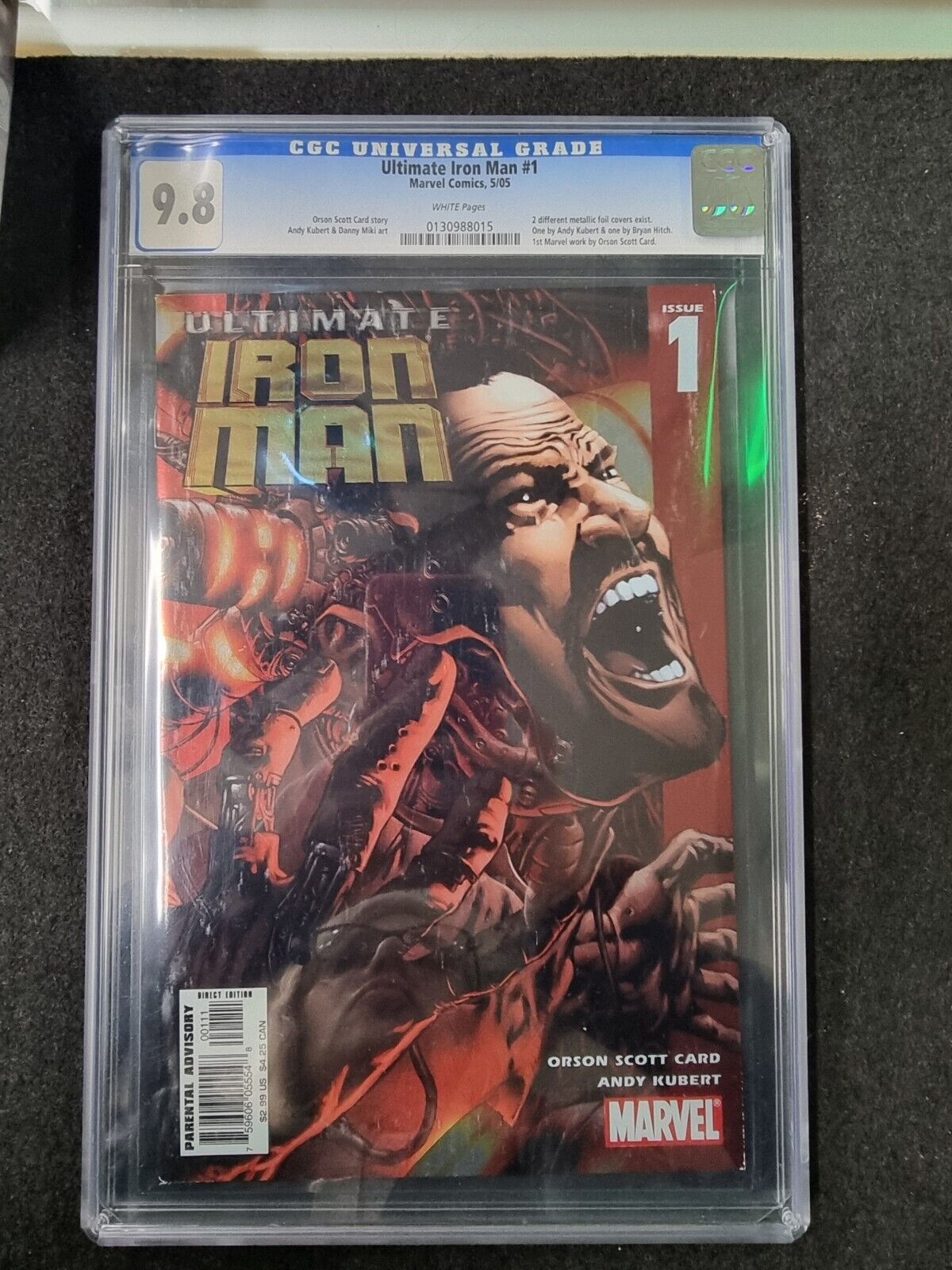 ULTIMATE IRON MAN #1 - CGC 9.8! RED FOIL BRYAN HITCH COVER VARIANT!