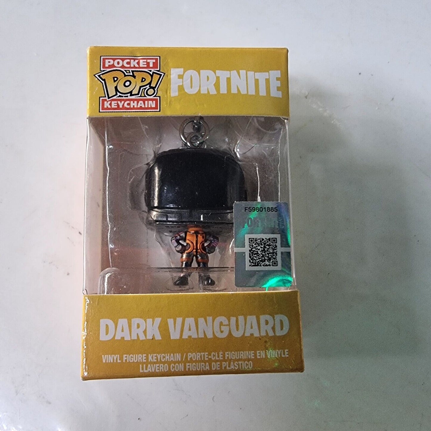 New In Box Fortnite Dark Vanguard Mini Pocket POP Funko Keychain 2018 