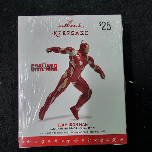 Captain America: Civil War Ironman Hallmark Ornament 2016 NIB 