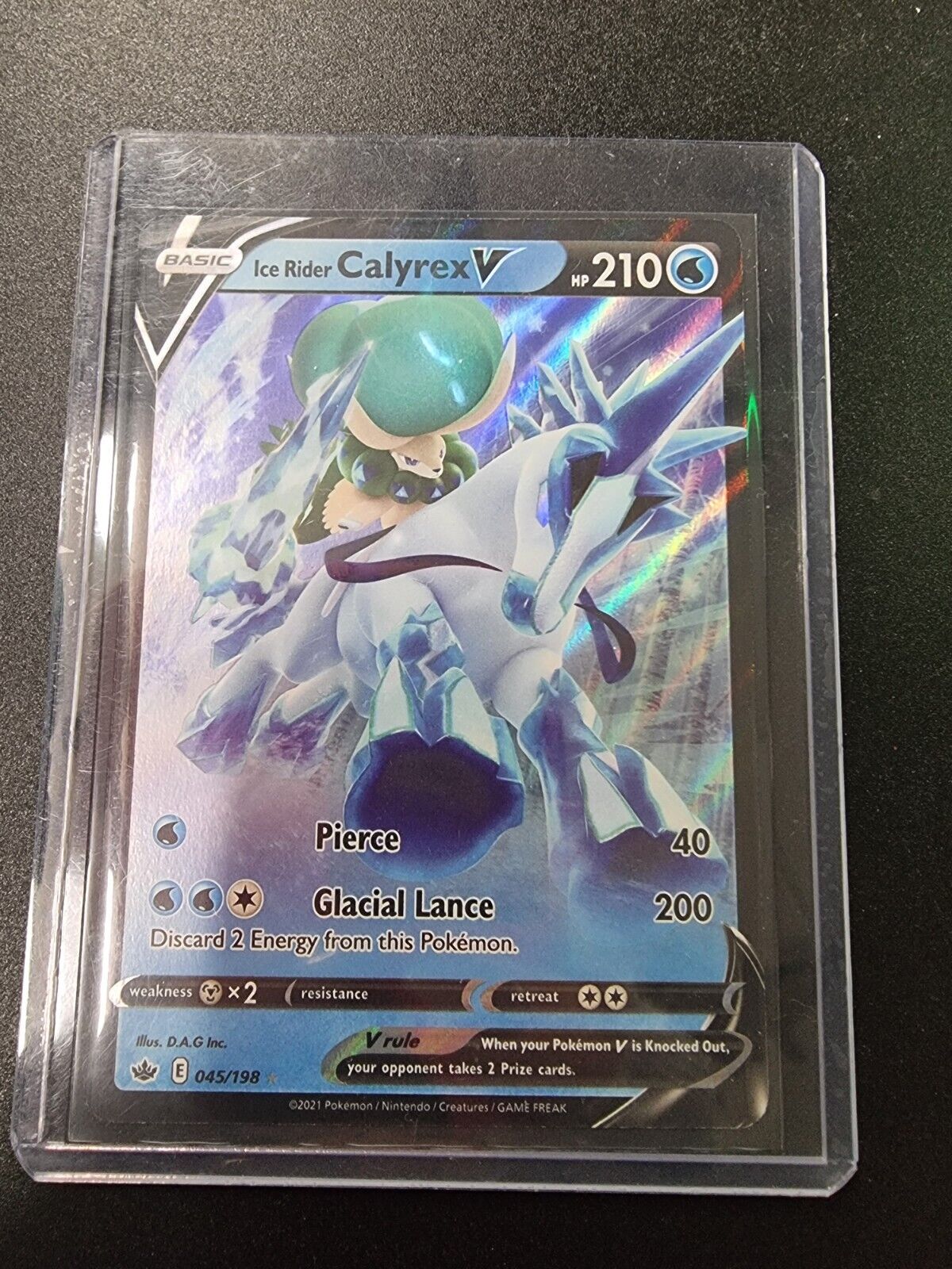 Ice Ryder Calyrex V 45/198 MINT 2021 Pokemon Chilling Reign