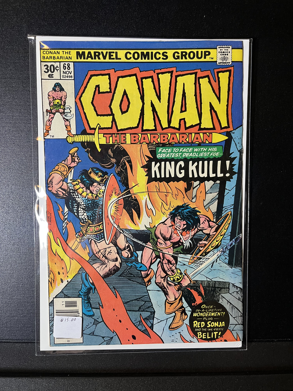 CONAN THE BARBARIAN #68. THOMAS / BUSCEMA. MARVEL 1976.