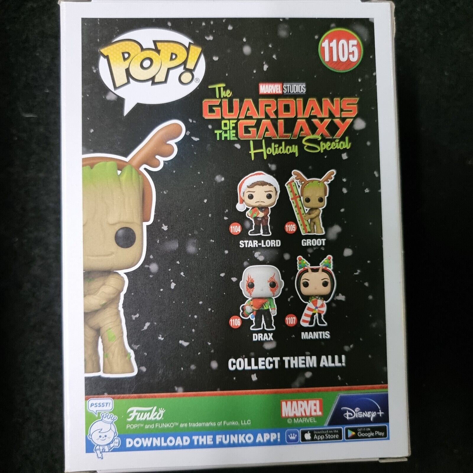 Funko Pop! Marvel: Guardians of the Galaxy Holiday Special - Groot #1105 New