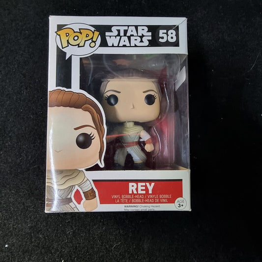 Funko Pop! Vinyl: Star Wars - Rey (w/ Staff) #58