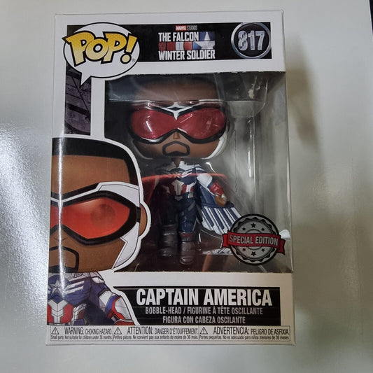 2021 Funko POP 817 Marvel The Falcon And The Winter Soldier Captain America