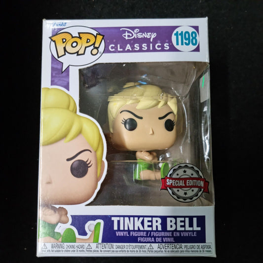 BNIB FUNKO POP VINYL #1198 TINKER BELL FIGURE DISNEY CLASSICS SERIES