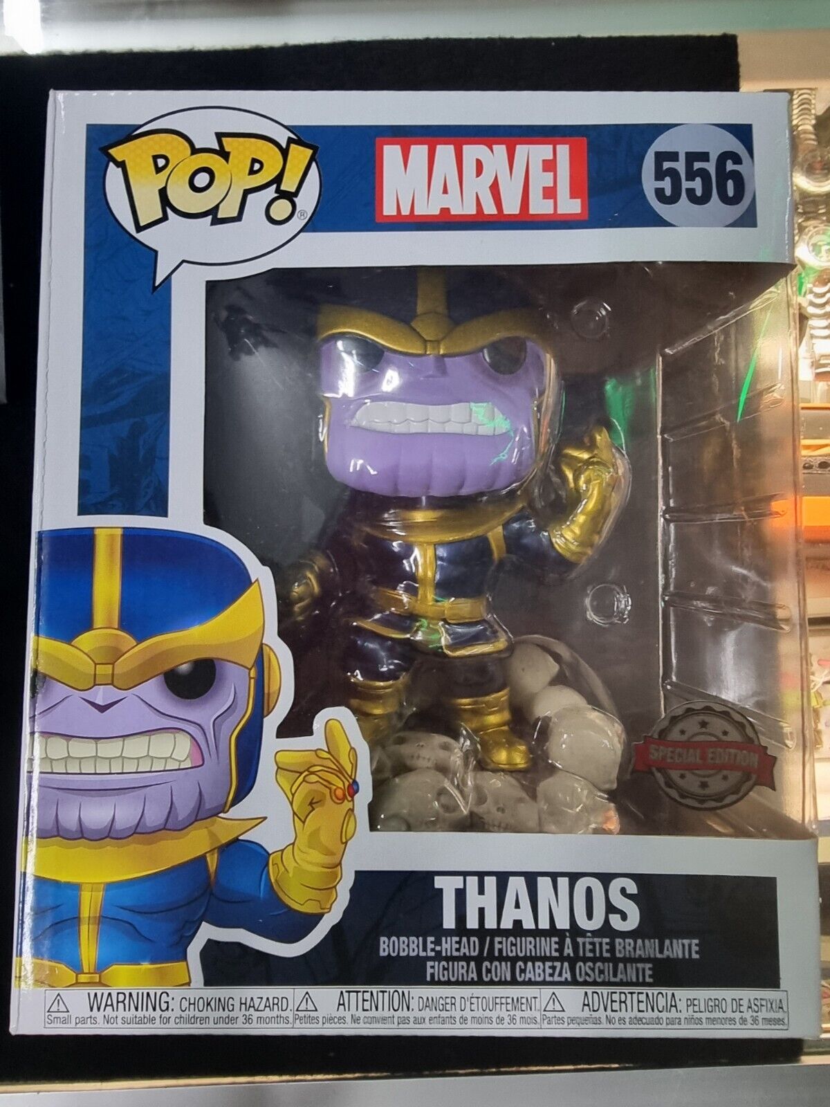 Marvel Thanos 6" Metallic Funko Pop Special Edition #556