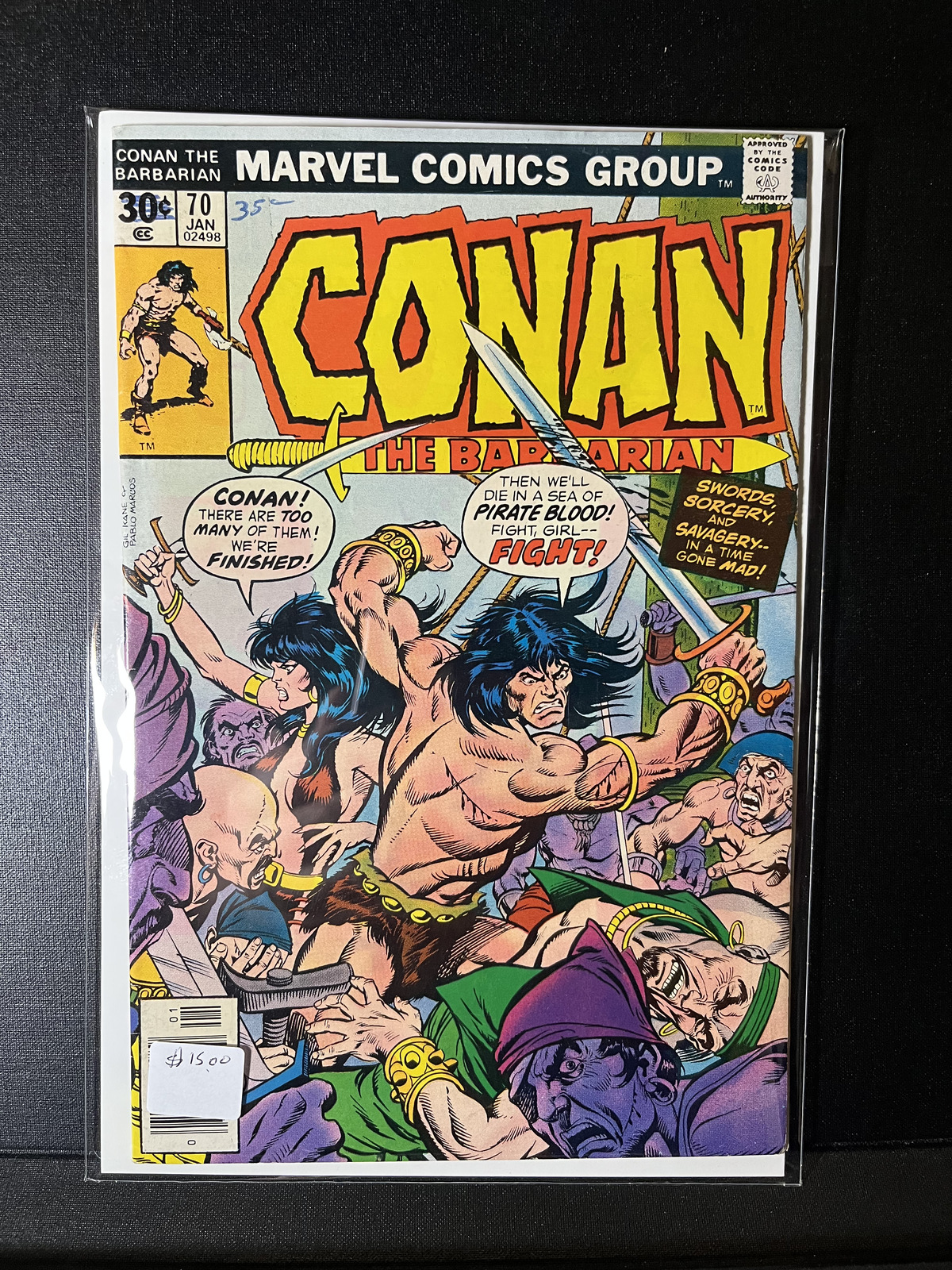 Conan The Barbarian #70 1977 Marvel Comics Group 