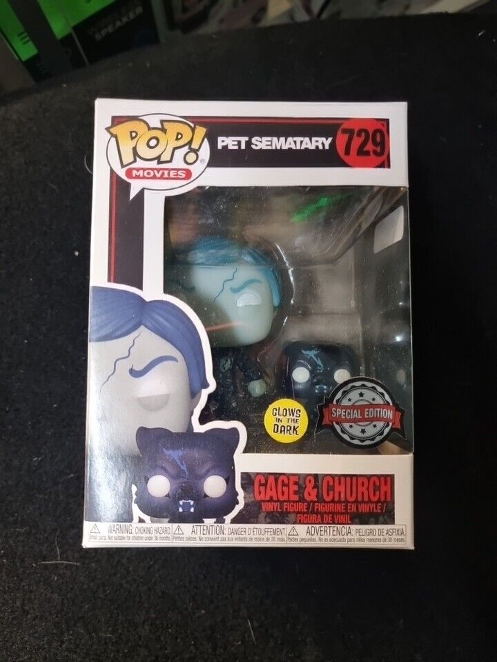 Funko Pop! Movies Pet Sematary Special Edition Gage & Church #729 Glow