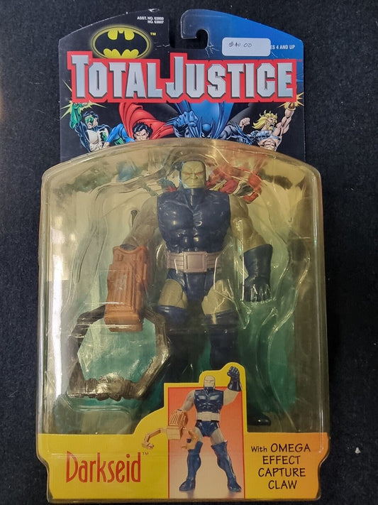 1996 Kenner DC Total Justice Darkseid With Omega Effect Capture Claw Figure