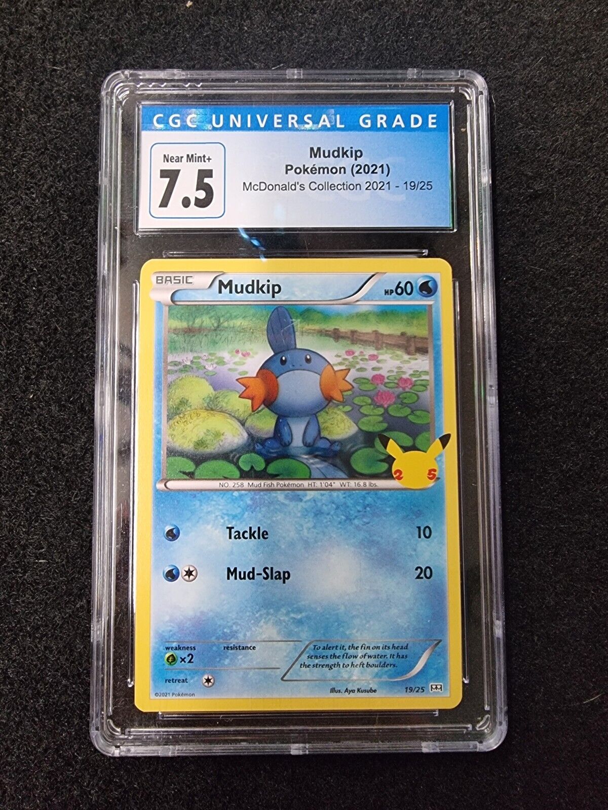 2021 Pokemon McDonald's #19 Mudkip - Holo CGC 7.5 NEAR MINT