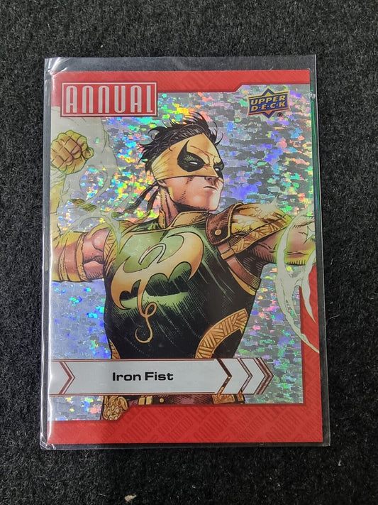 2022-23 Upper Deck Marvel Annual #41 Iron Fist Silver Sparkle F1