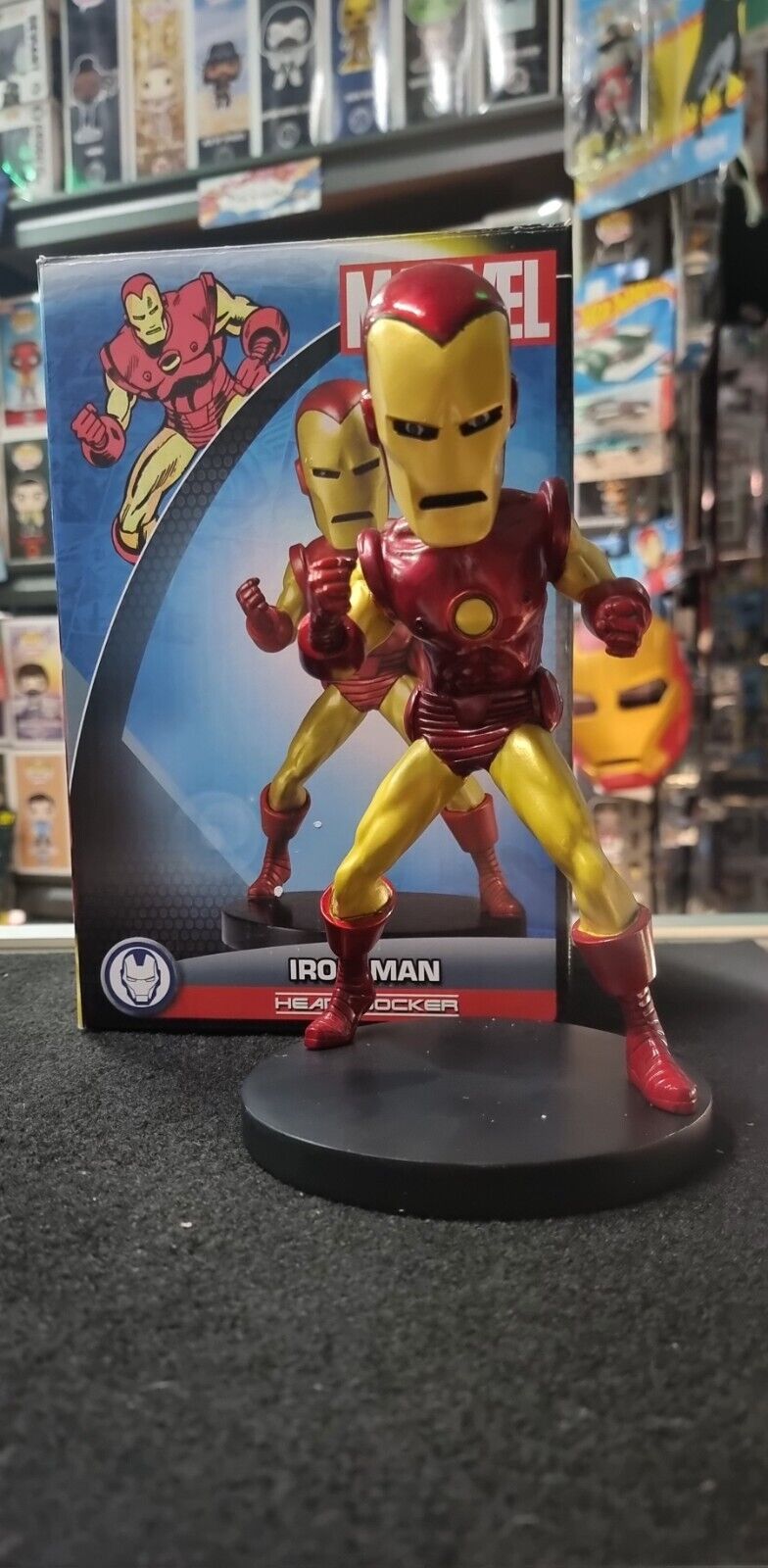 Neca Marvel Classics Iron Man Head Knocker Figure 