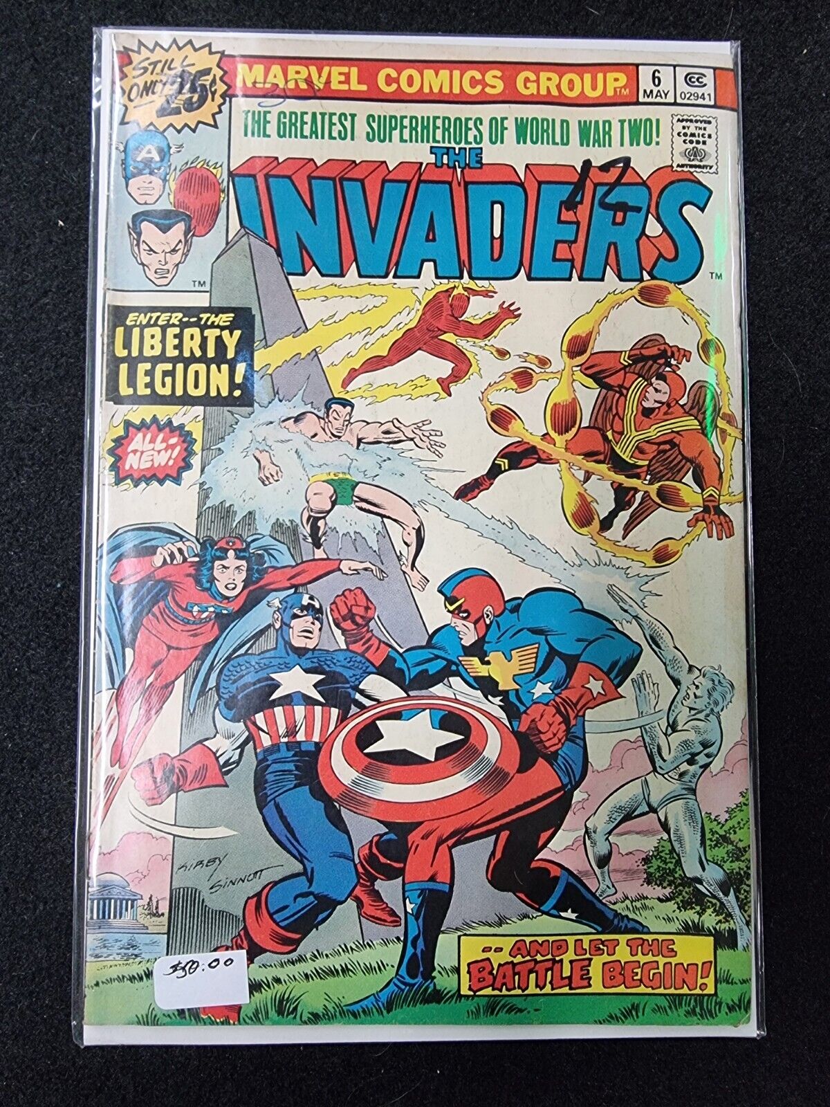 The Invaders #6  [Marvel,1976]  1st Appearance of Liberty Legion