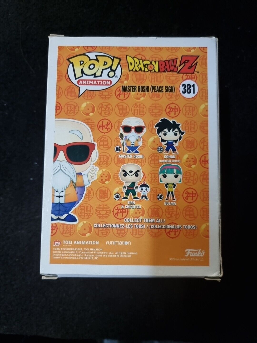 Funko pop Dragon Ball Z Master Roshi #382