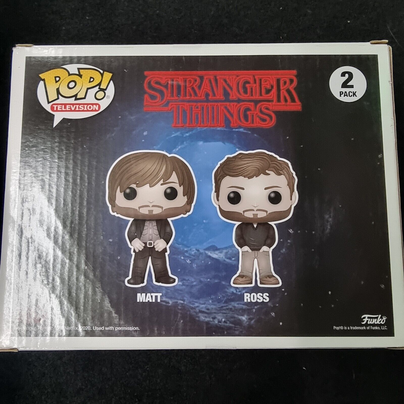 2020 FUNKO POP UPSIDE DOWN DUFFER BROTHERS 2 PACK STRANGER THINGS - ROSS & MATT