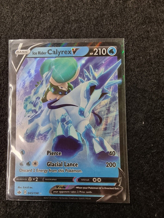 Ice Rider Calyrex V 045/198 - Pokémon Chilling Reign - Ultra Rare Holo -NM