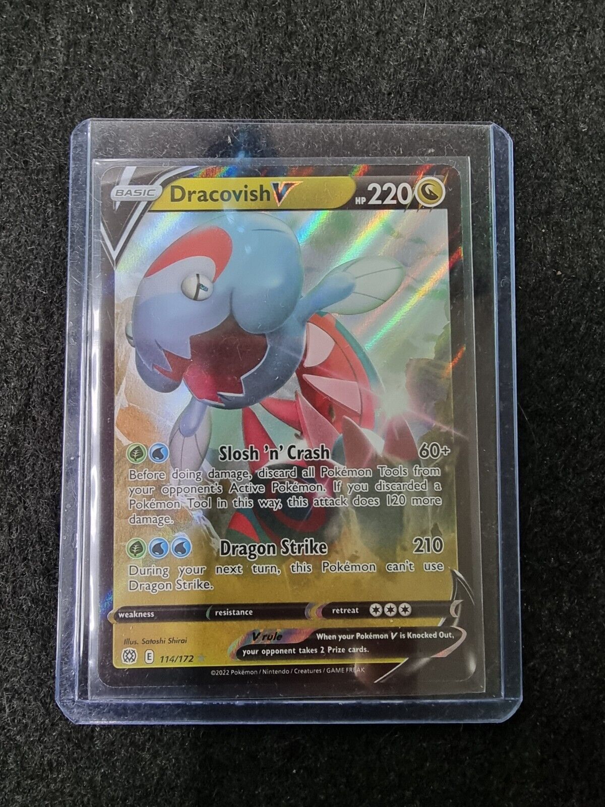 Dracovish V ~ Pokemon Brilliant Stars ~ Full Art Holo 114/172