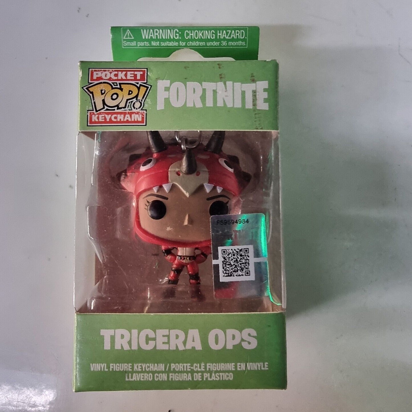 FORTNITE Funko POP! Pocket Keychain Figure TRICERA OPS