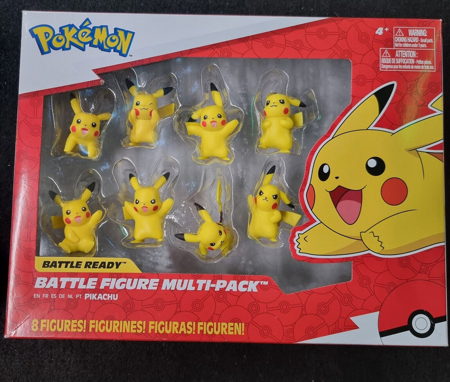 Pokemon Battle Ready Pikachu 3-Inch Figure Multi 8-Pack New Open Damaged Box