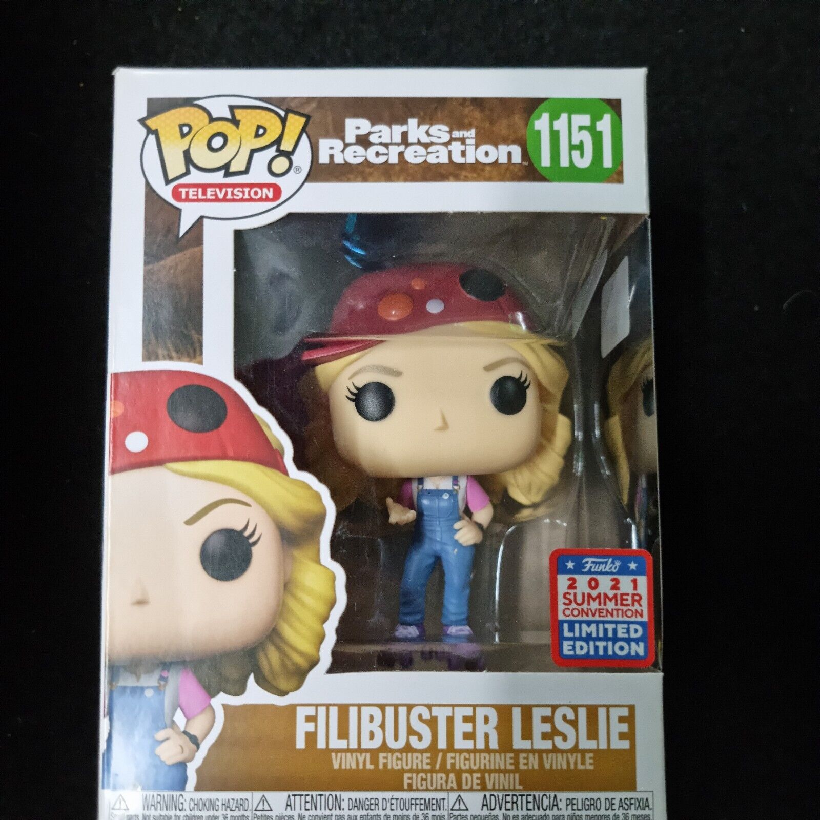 Filibuster Leslie 2021 Virtual Funkon Exclusive Sticker Parks and Rec Funko POP!