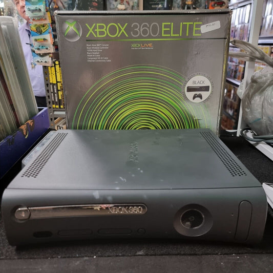 Xbox 360 Elite Console + Controller & Leads  Boxed Bundle.