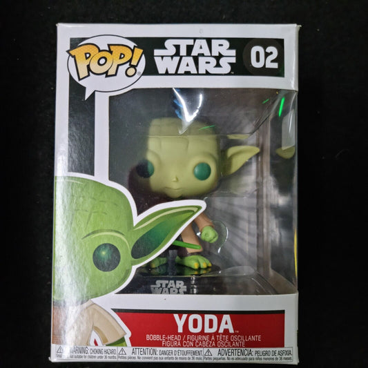 Star Wars Yoda Funko Pop #02 Vinyl Figure Red & Black Box