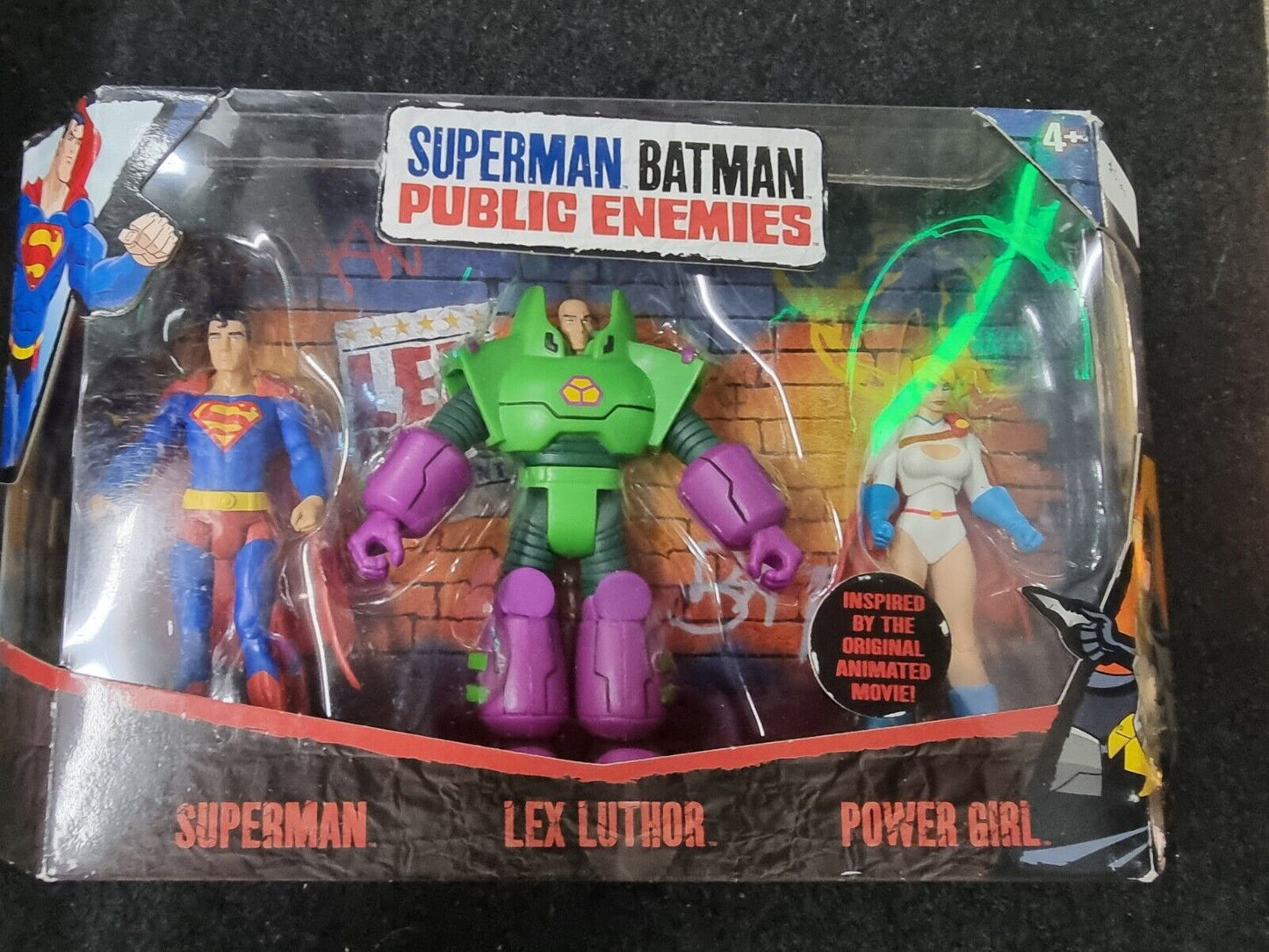 2009 DC Superman Batman Public Enemies Box Set LEX Luthor Power Girl 