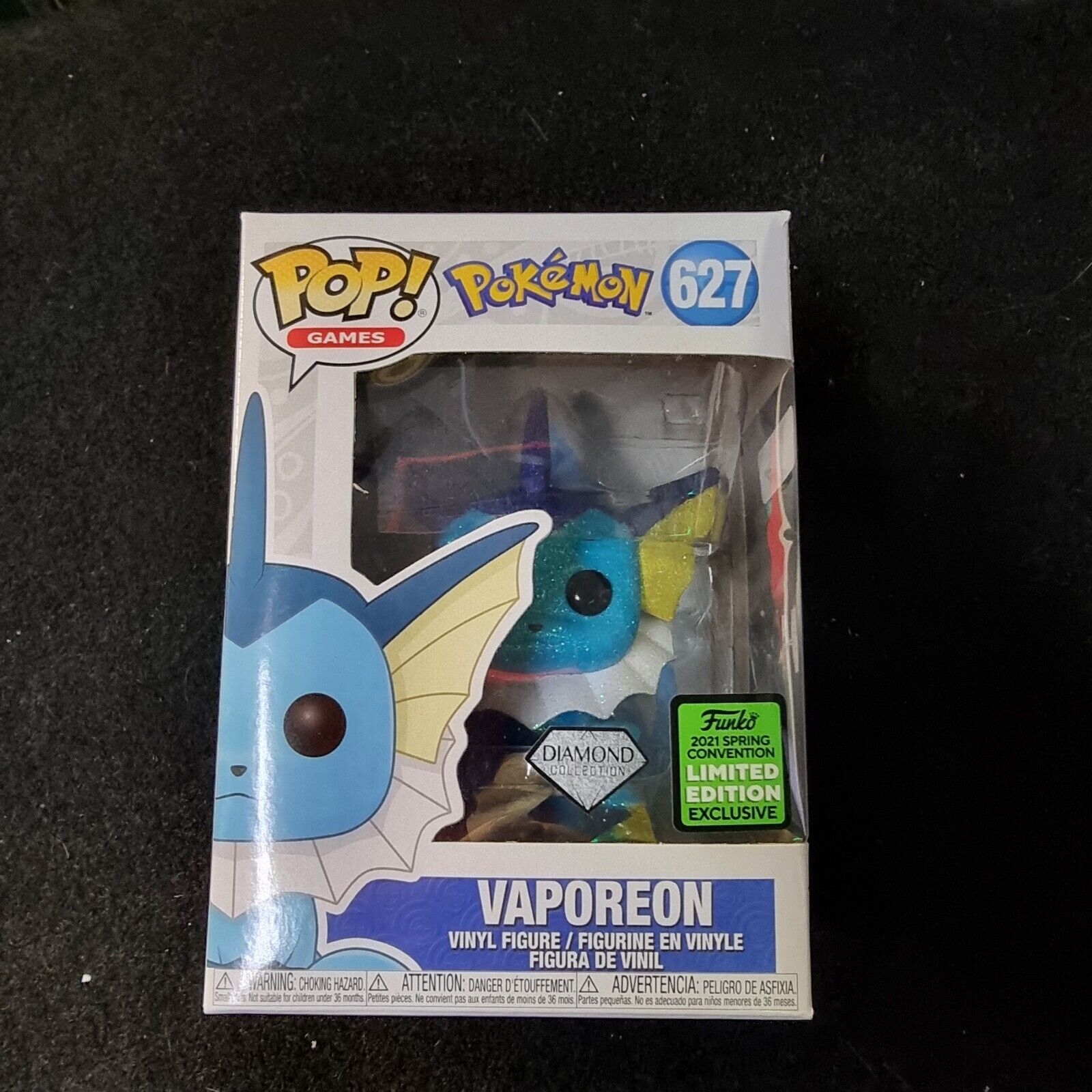 Funko 2021 Pokemon Diamond Vaporeon Pop