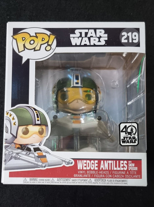 FUNKO Pop Vinyl WEDGE ANTILLES in SNOW SPEEDER  VAULTED 219