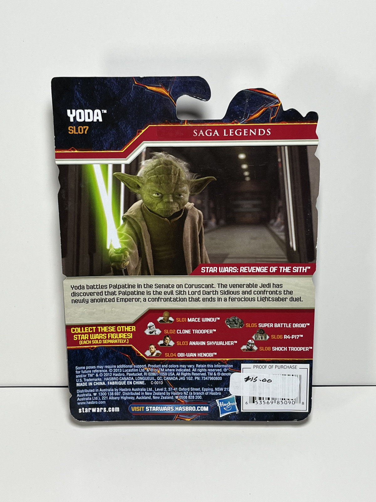 Yoda STAR WARS Saga Legends 3.75 Action Figure SL07