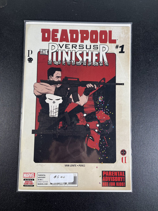 DEADPOOL VS. PUNISHER #1 Regular Cover Marvel Comics 2017 1st Printing Van Lente