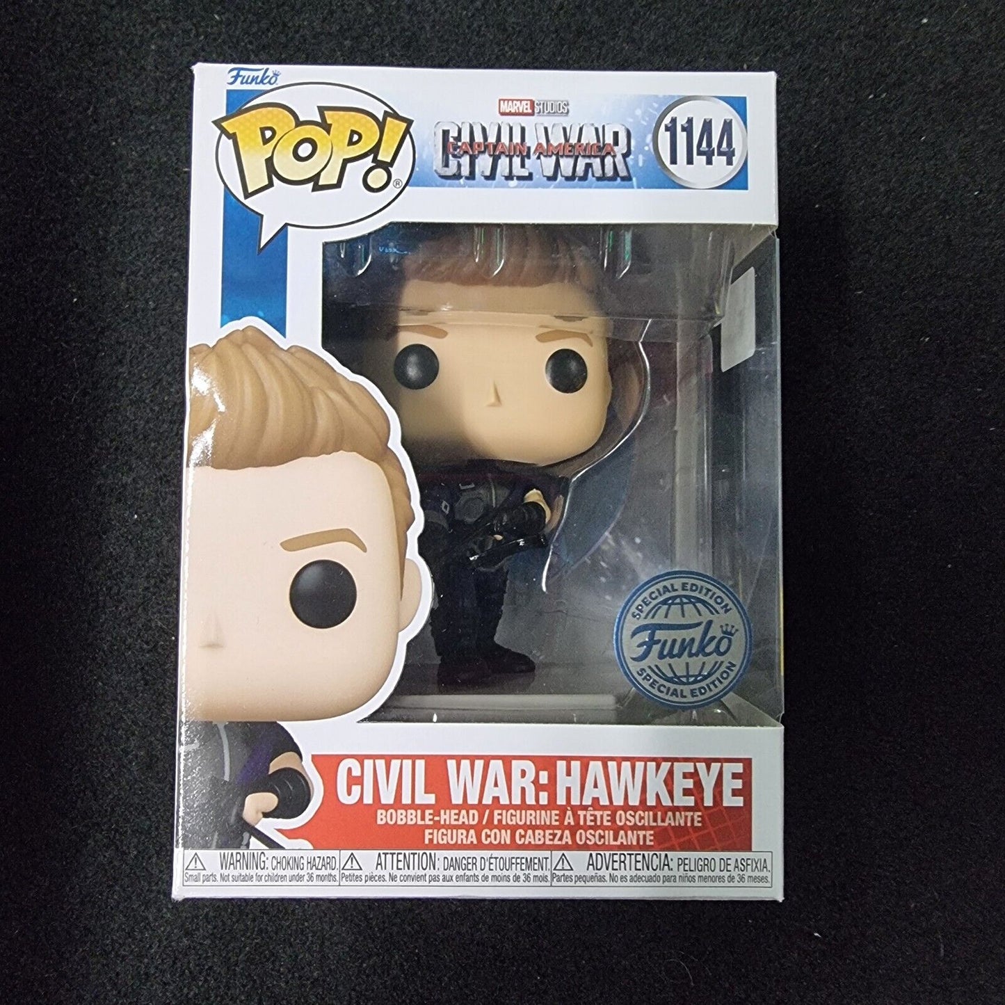 Hawkeye Civil War Pop 1144 Funko Special Edition 