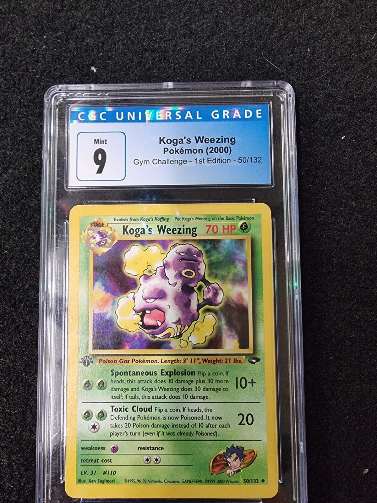 KOGA'S WEEZING Pokemon Card - 1st Edition - Gym Challenge - 50/132 - NM p9