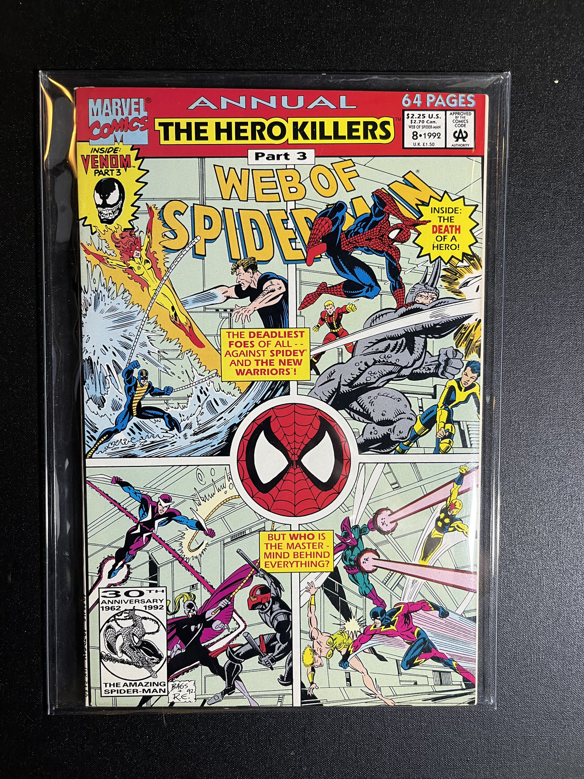 Web of Spider-Man Anniv issue #8 The Hero Killers Part 3 Marvel Comics 1992