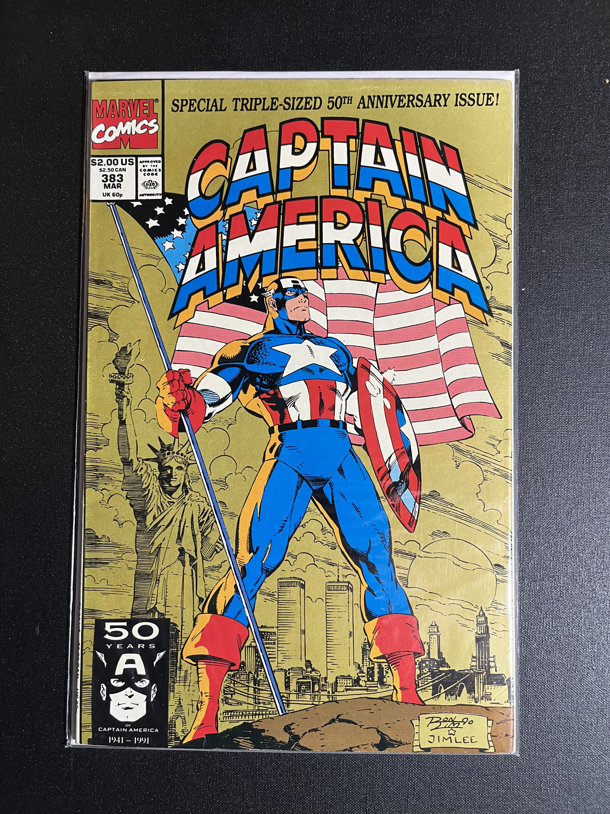 Captain America 383 50th Anniversary Issue Marvel Comics 1991