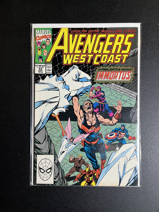 Avengers West Coast #62 Marvel Comics 1990