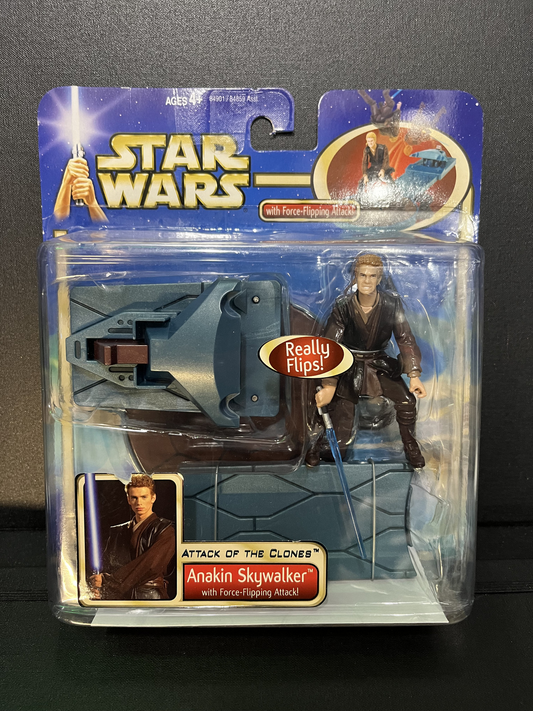 Anakin Skywalker With Force Flipping attack! Star Wars AOTC 3.75 Action Figures