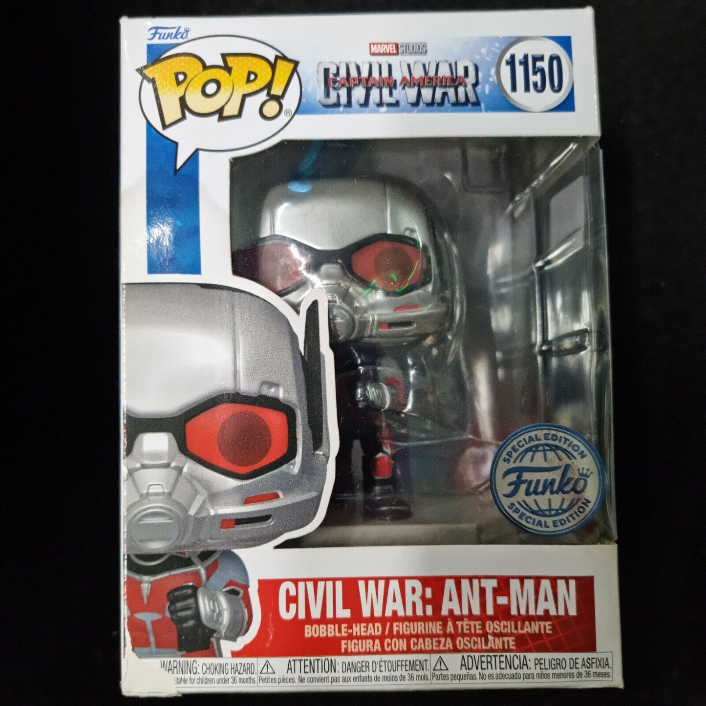 Funko Pop! Marvel Captain America Civil War Ant-Man Special Edition #1150