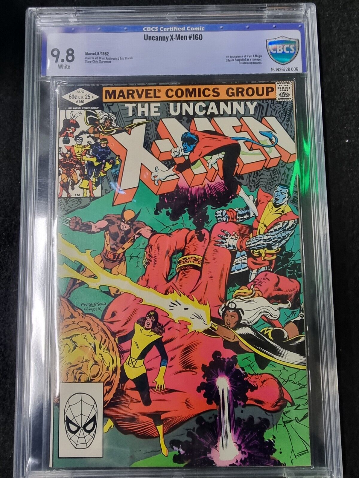 1982 The Uncanny X-Men #160 CBCS CERTIFIED COMICS 9.8 White