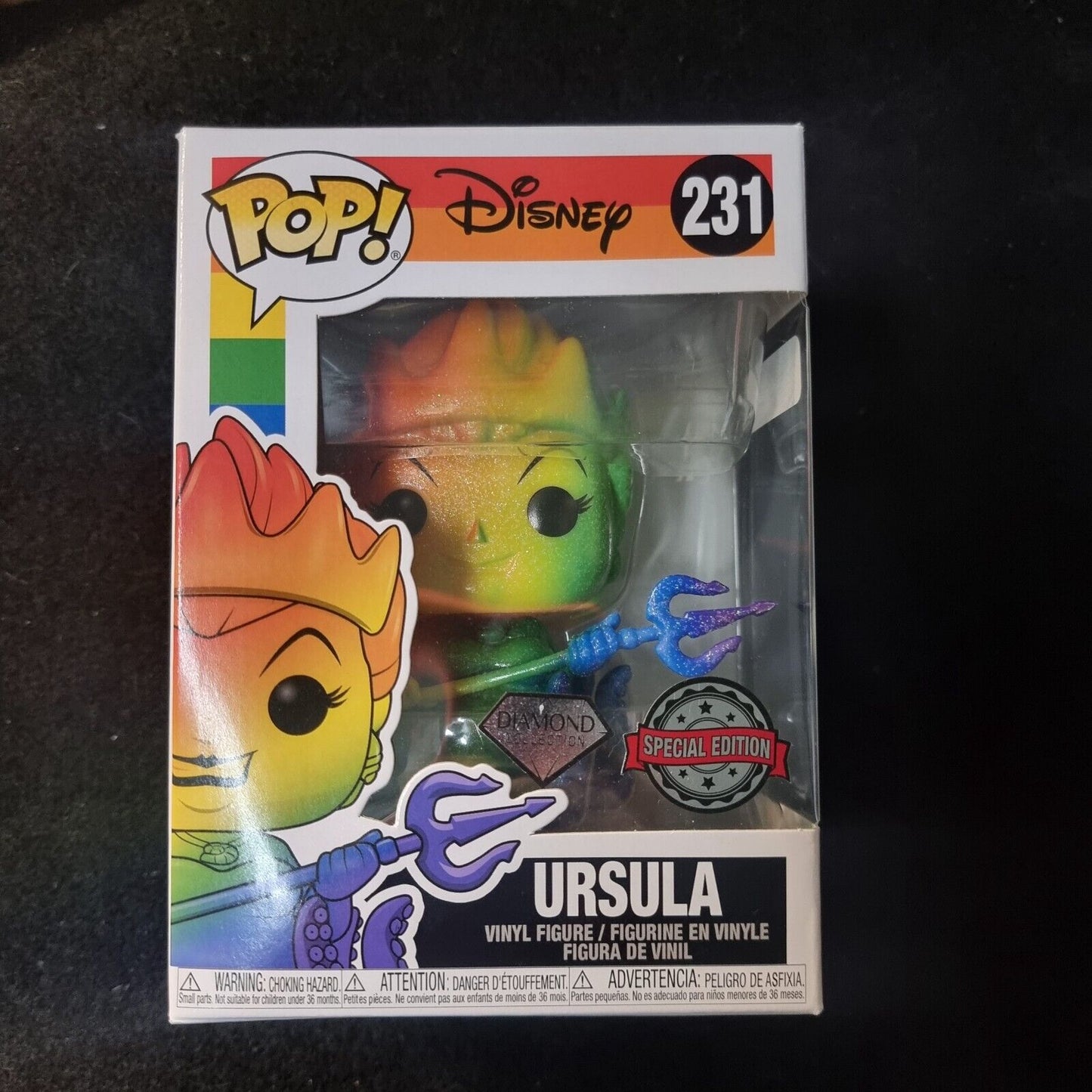 Ursula Funko POP! Disney Little Mermaid PRIDE Rainbow Diamond Collection #231