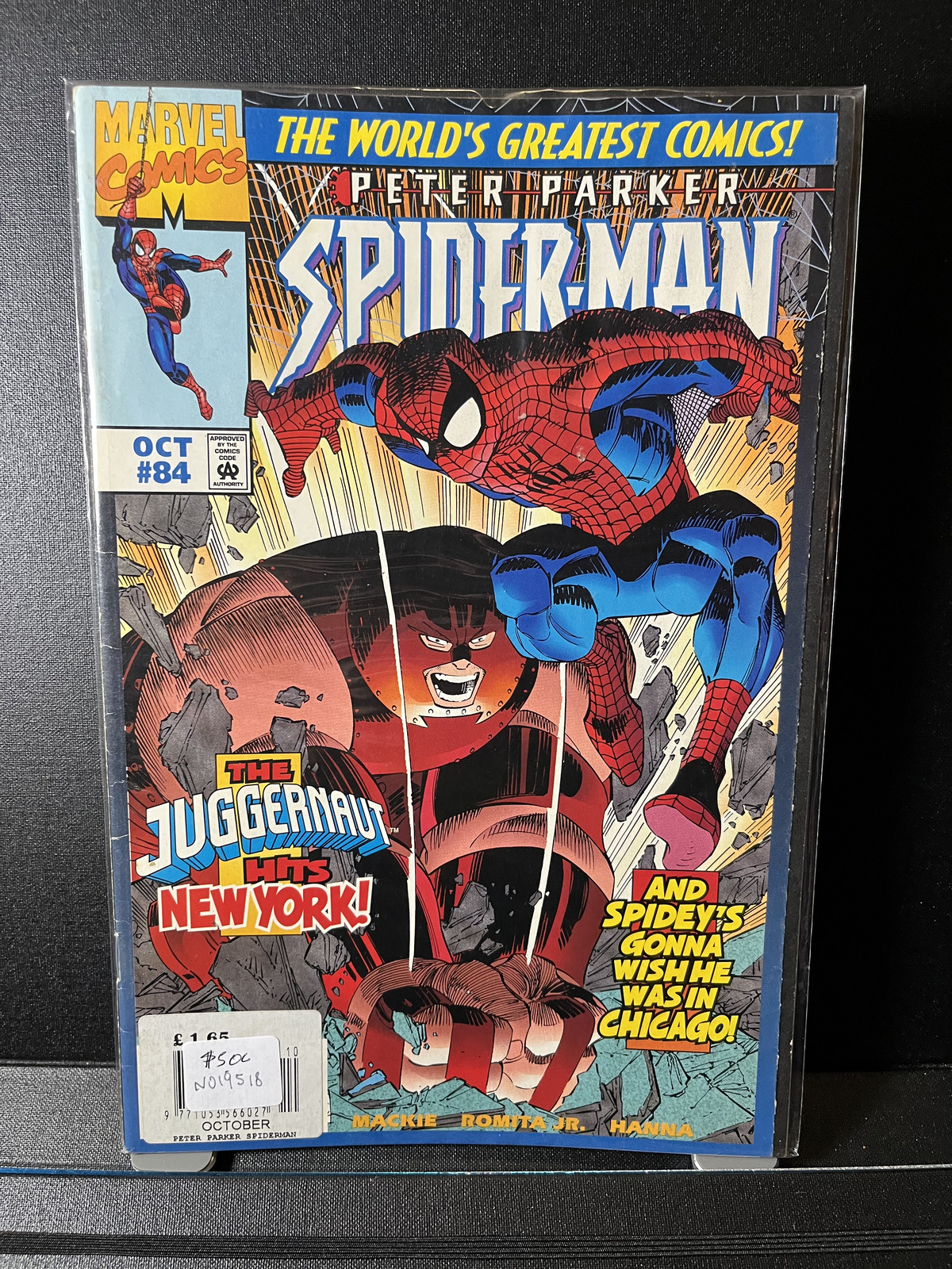 Peter Parker: Spider-Man #84  Juggernaut Hits New York! Marvel Comics 1997