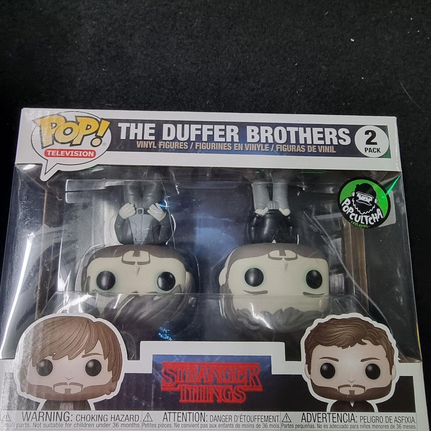 2020 FUNKO POP UPSIDE DOWN DUFFER BROTHERS 2 PACK STRANGER THINGS - ROSS & MATT