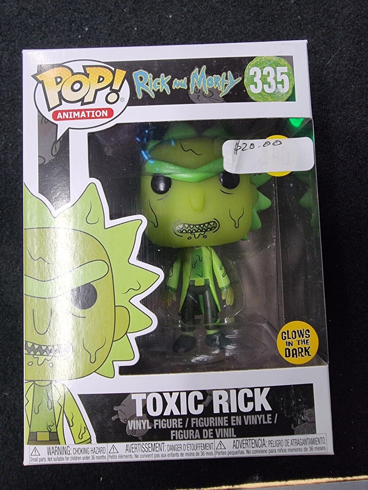 Funko Pop Vinyl Toxic Rick G.I.T.D 335 figure