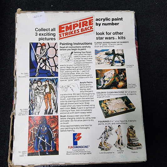 1980 Star Wars Empire Strikes Back Luke Bespin Craft Master Paint MISB