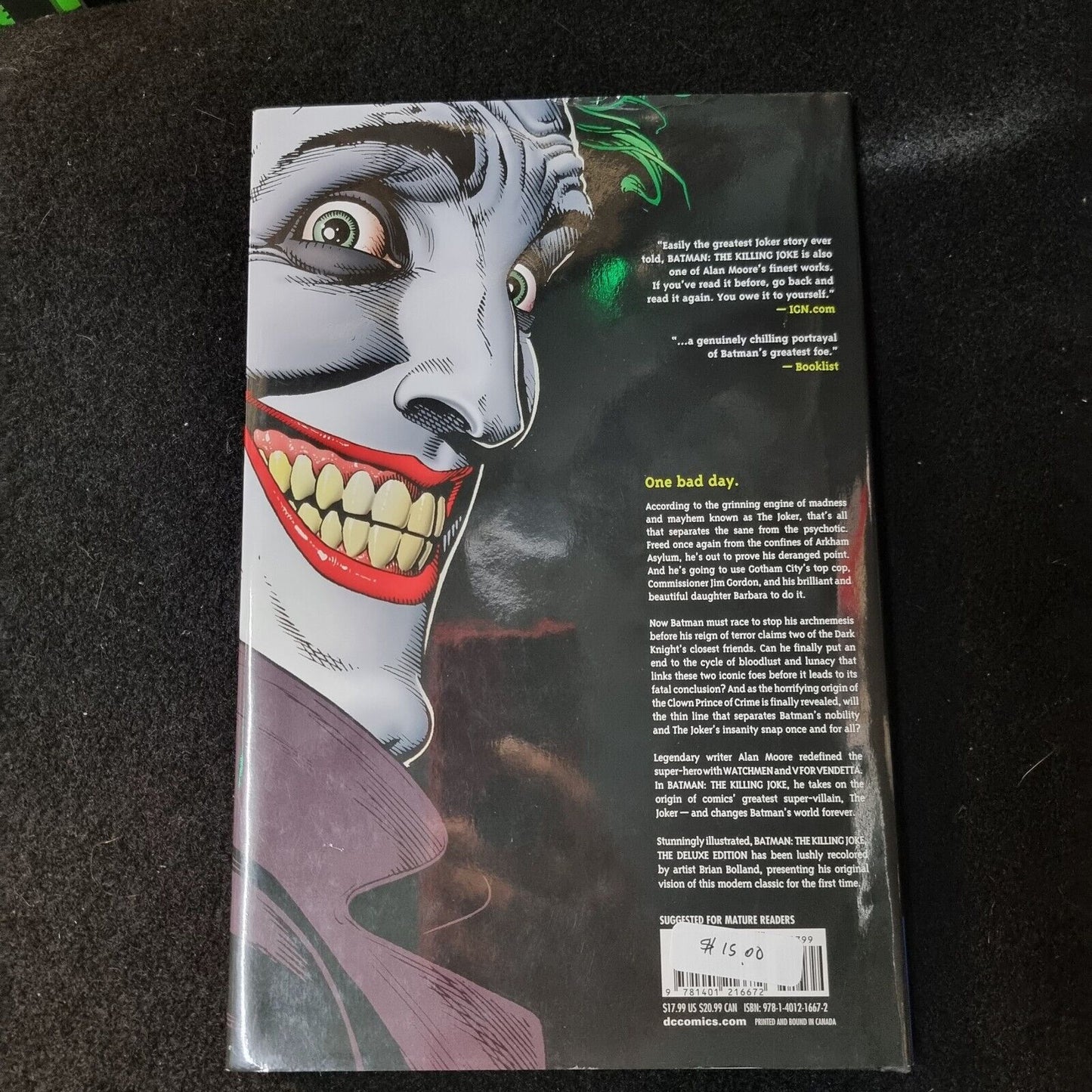 Batman The Killing Joke Deluxe Edition DC Comics Hardcover TPB Graphic Comic