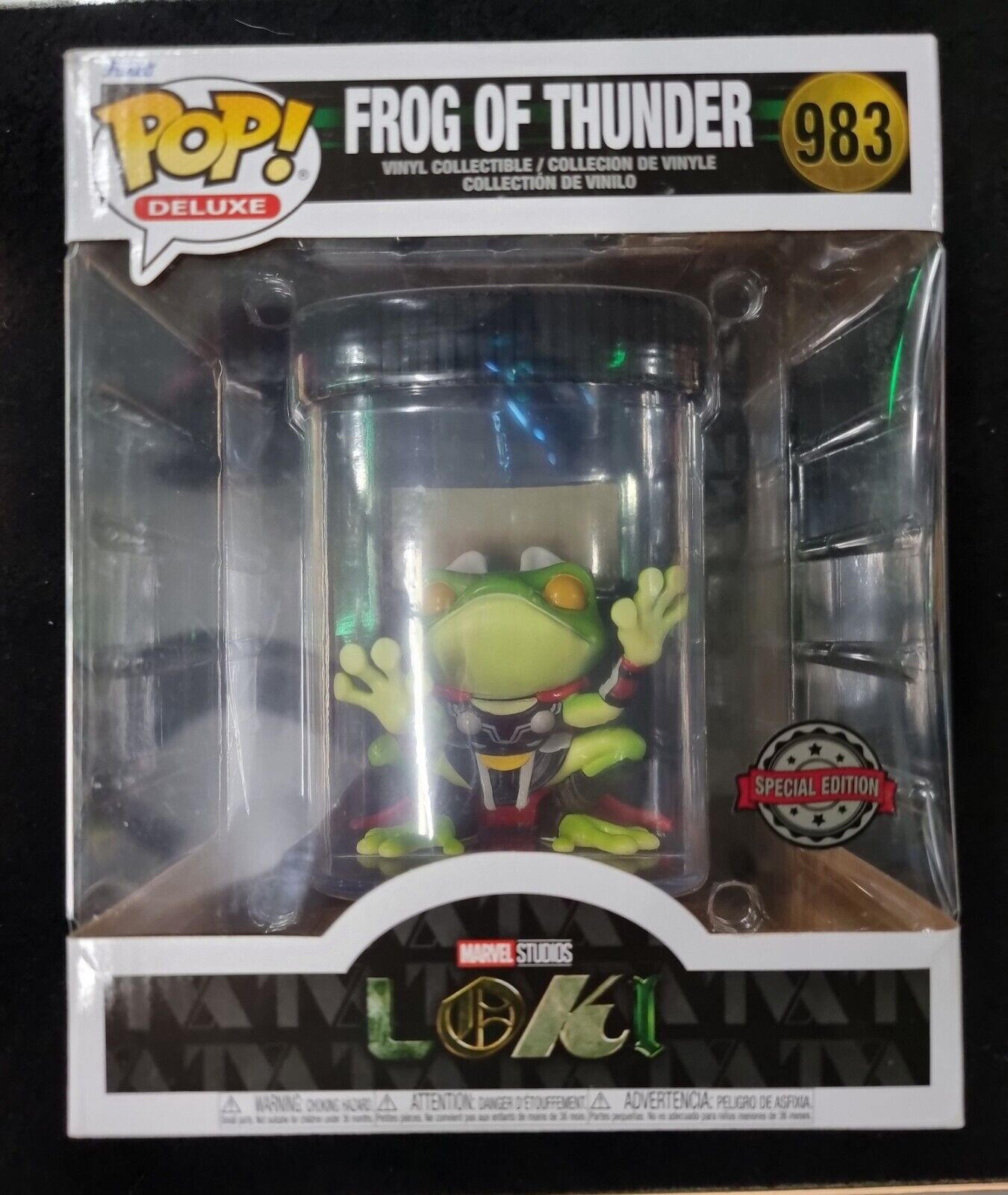 Funko Pop! Deluxe Frog Of Thunder Target Exclusive Loki In Hand