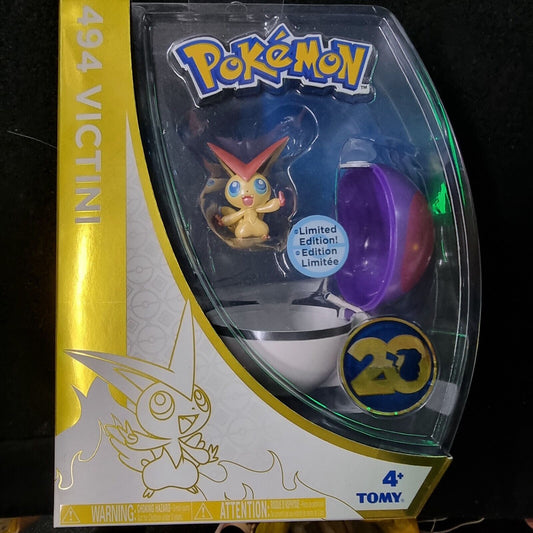 2016 Pokemon Tomy 494 Victini Figure 20th Anniversary Limited Edition