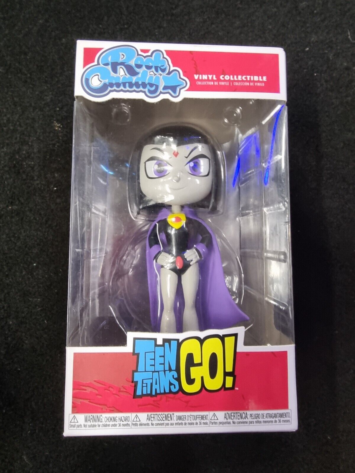 Funko Rock Candy Teen Titans Go! - RAVEN - Vinyl Figure Purple 