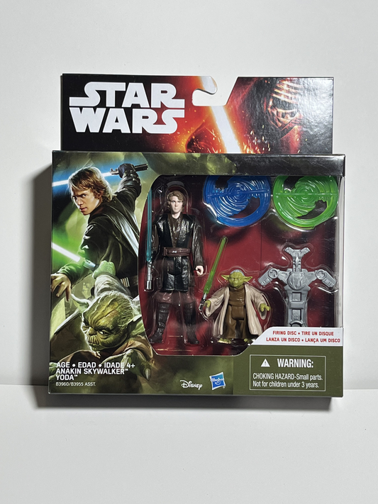 Anakin Skywalker & Yoda Star Wars The Force Awakens 3.75 Action Figure 2 Pack