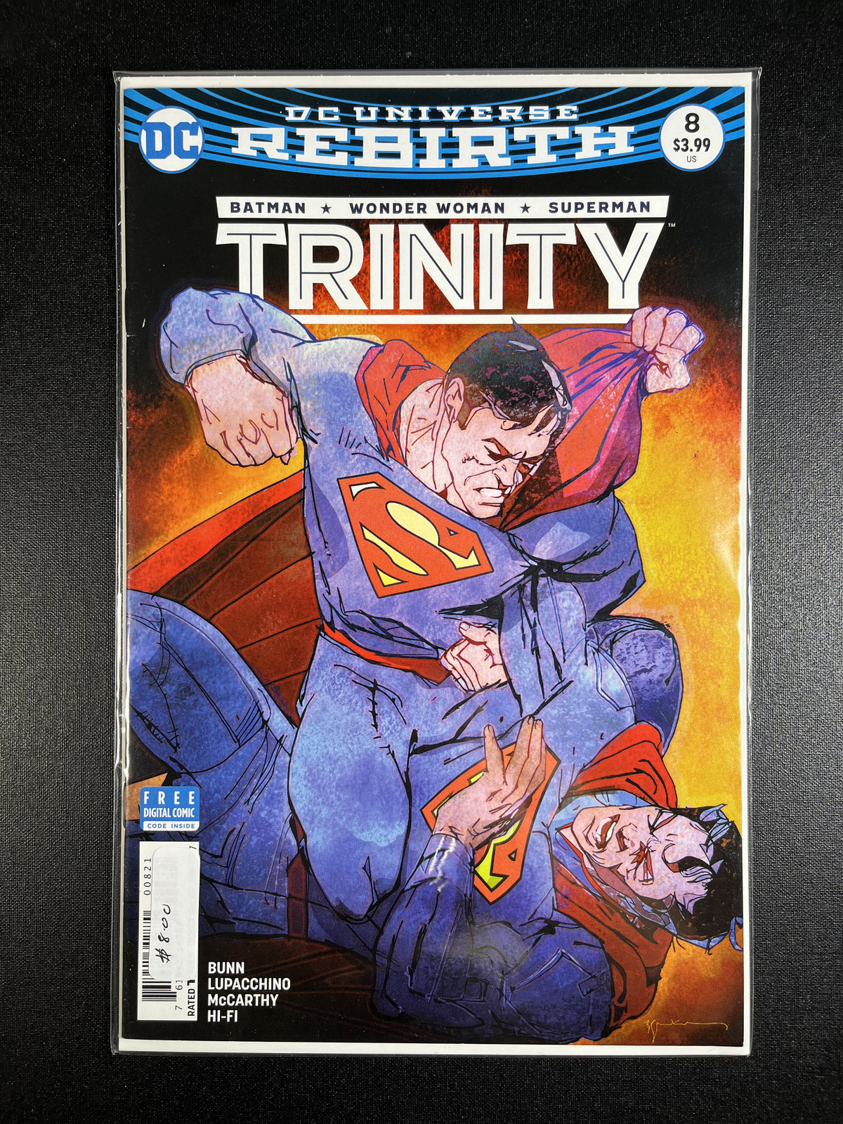 Trinity #8 - Rebirth - Bill Sienkiewicz Variant Cover - DC Comics 2017